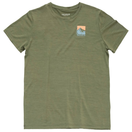 T-shirt homme Devold Classic "Summit" Tee Man vert LICHEN