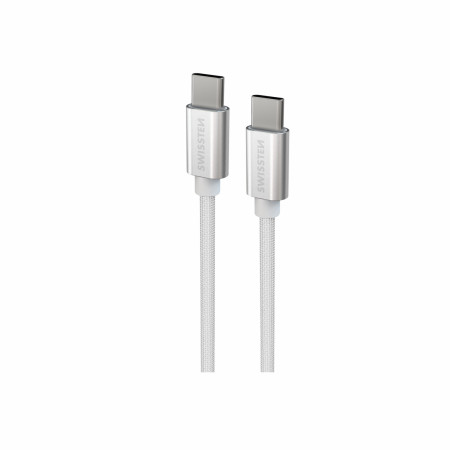 Câble données et chargement Swissten Textile USB-C / USB-C 1,2 m