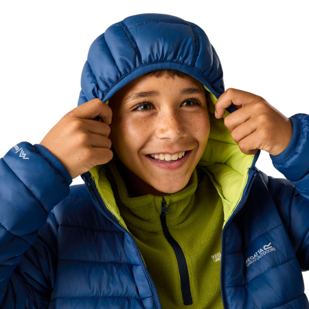 Veste d'hiver enfants Regatta Junior Hooded Marizion Aviator Blue