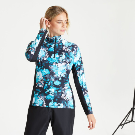 Sweat-shirt femme Dare 2b Divulge Core Stretch bleu clair AzureBlueDispersedFloralPrint