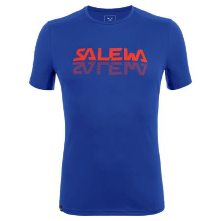 T-shirt homme Salewa *Sporty Graphic Dry M S/S Tee bleue Electric