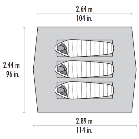 Tente ultra-légères MSR Thru-Hiker 70 Wing V2