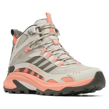 Chaussures randonnée femme Merrell MOAB SPEED 2 MID GTX W gris / rose vermillion