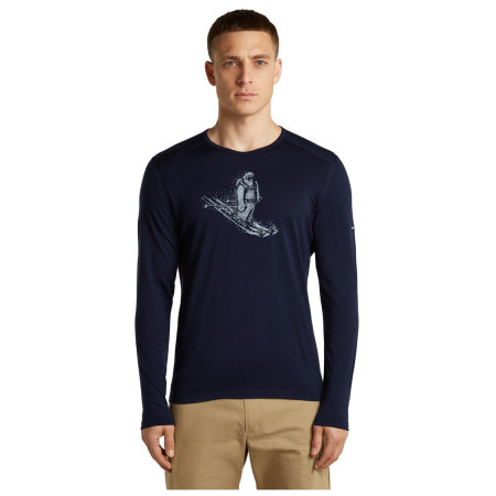 T-shirt fonctionnel homme Icebreaker Men Merino 200 Oasis LS Crewe SkiingYeti