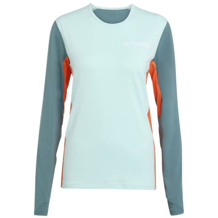 T-shirt fonctionnel femme Adidas Multi Synt Ls W vert / orange