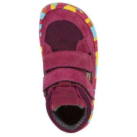Chaussures barefoot toutes saisons pour enfant Frodo Barefoot Tex Fun Autumn Fuxia