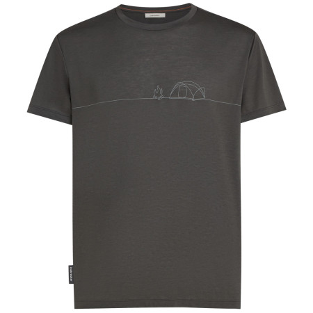 T-shirt fonctionnel homme Icebreaker Merino Blend Core SS Tee Single Line Camp