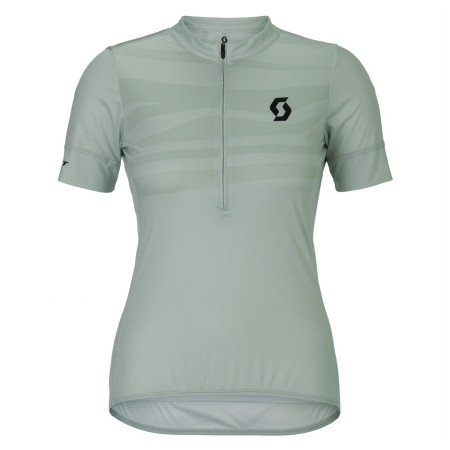 Maillot vélo femme Scott Jersey W's Endurance LT SS vert / gris spray grey