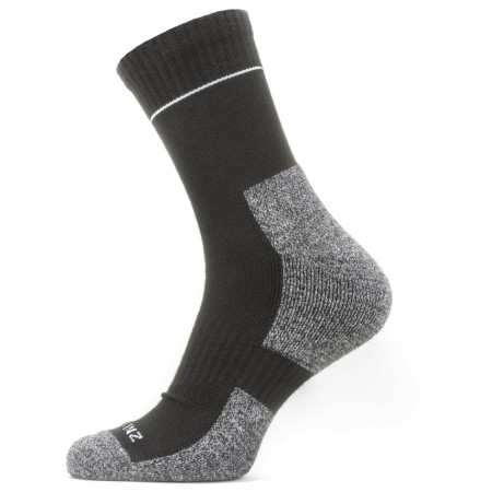 Chaussettes SealSkinz Solo QuickDry Ankle Length noir / gris Black/Grey