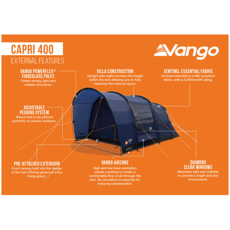 Tente Vango Capri 400