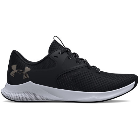 Chaussures de running femme Under Armour W Charged Aurora 2 noir / blanc Black / Black / Metallic Warm Silver