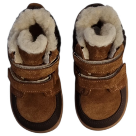 Chaussures barefoot pour enfant beBare 3555TY Tan