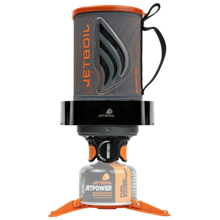 Réchaud Jet Boil Flash 1.0L WindGuardKit gris / orange Topo