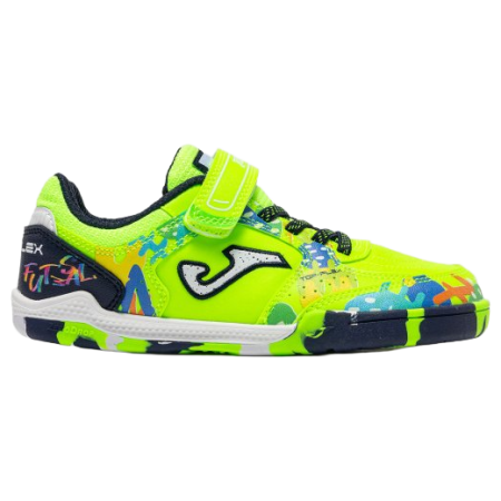 Chaussures barefoot pour enfant Joma Top Flex Barefoot Junior Fluor Green Indoor