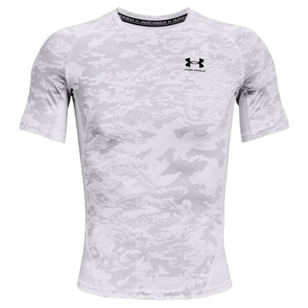 T-shirt fonctionnel homme Under Armour HG Armour Camo Comp SS blanc White//Black