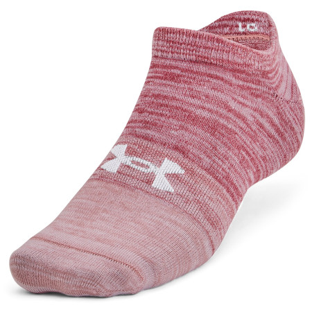 Jeu de chaussettes Under Armour Essential No Show 3pk rose Pink Elixir / White / White