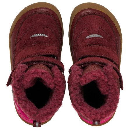 Bottes d'hiver enfant Viking Outdoor Footwear Alv Barefoot Paw Warm WP 2V Burgundy