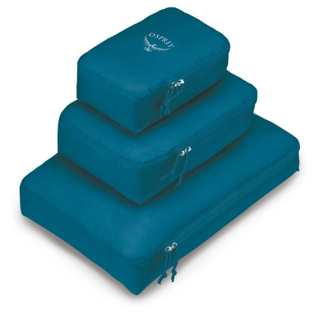 Jeu sacs de rangement Osprey Packing Cube Set bleue waterfront blue