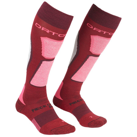 Chaussettes femme Ortovox W's Ski Rock'n'Wool Socks rouge / rose DarkBlood