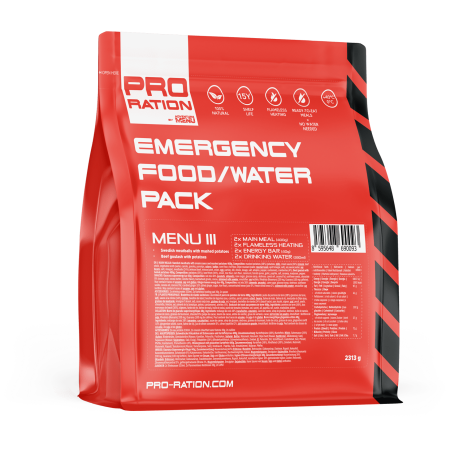 Repas Adventure Menu Emergency food/water pack, Menu III rouge red