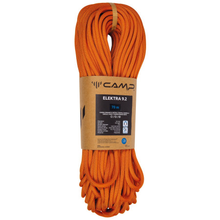 Corde d'escalade Camp Elektra 9.2 - 70m orange Orange
