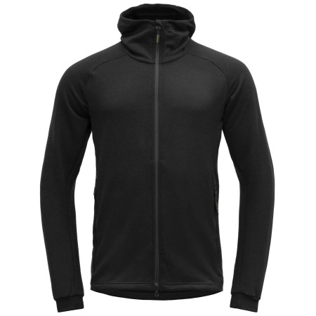 Sweatshirt fonctionnel homme Devold Nibba Merino Jkt Hood vert Caviar