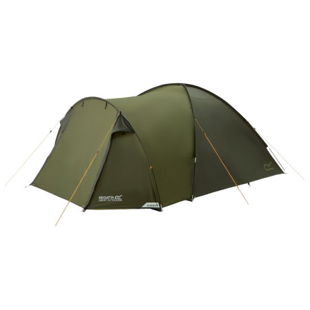 Tente de randonnée Regatta Elkon 4 Person Tent vert Nephrite Green Olive Night
