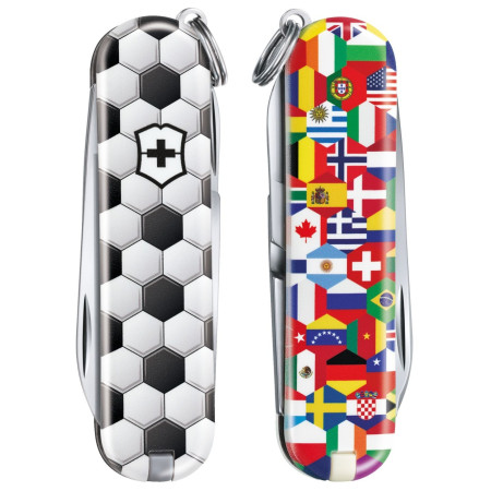 Couteau suisse Victorinox Classic LE World Of Soccer noir / blanc WorldOfSoccer