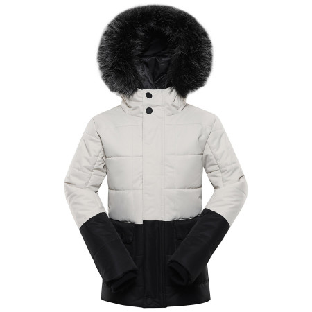 Veste d'hiver enfants Alpine Pro Egypo noir / blanc