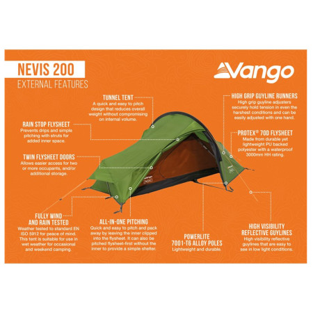 Tente de randonnée Vango Nevis 200