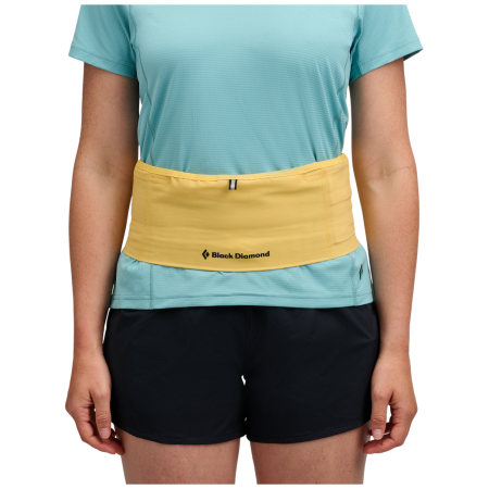 Sac banane running Black Diamond Distance Run Belt jaune Soft Ochre