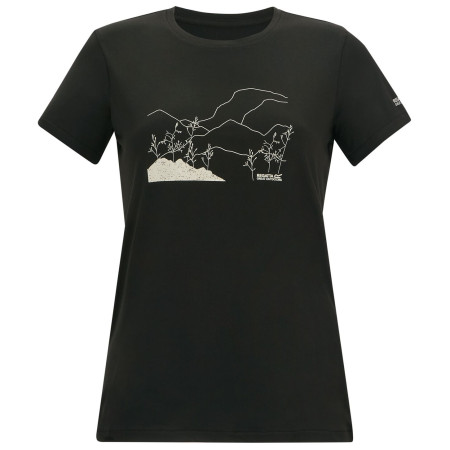 T-shirt femme Regatta Womens Fingal Stretch noir Black