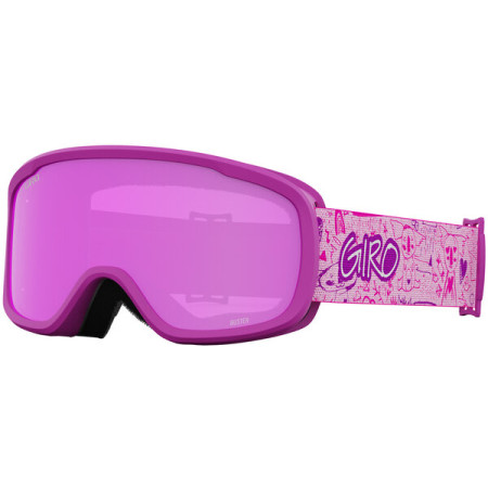 Masques de ski enfant Giro Buster AR40 noir / rose Pink Black Block Amber Pink