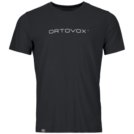 T-shirt fonctionnel homme Ortovox 150 Cool Brand Ts M noir Black Raven