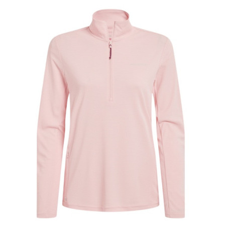 T-shirt femme Craghoppers NosiLife SolarShield+ Half Zip Top beige Sherbert