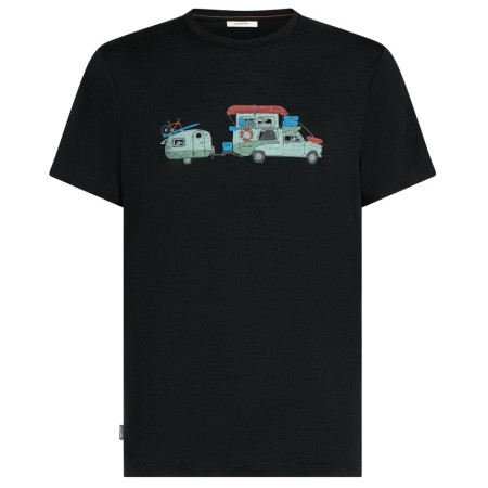 T-shirt homme Icebreaker Men Merino 150 Tech Lite SS Tee Transportage noir Black
