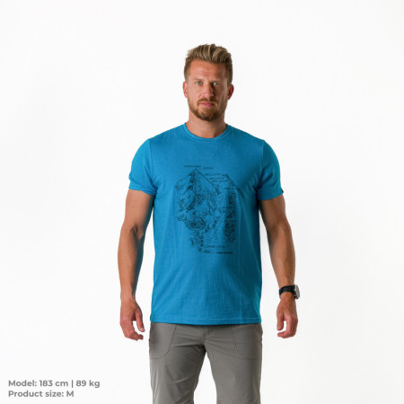 T-shirt homme Northfinder Burton bleue 396lightblue