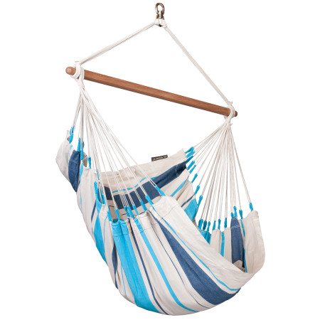 Fauteuil hamac La Siesta Caribeňa Basic blanc / bleu Aquablue