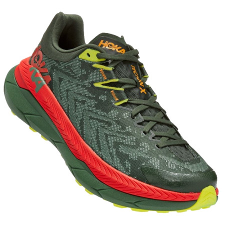 Chaussures de running hommes Hoka Tecton X vert / orange Thyme / Fiesta