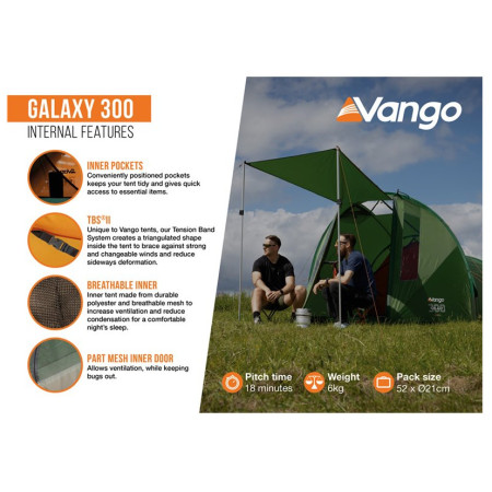 Tente de randonnée Vango Galaxy 300