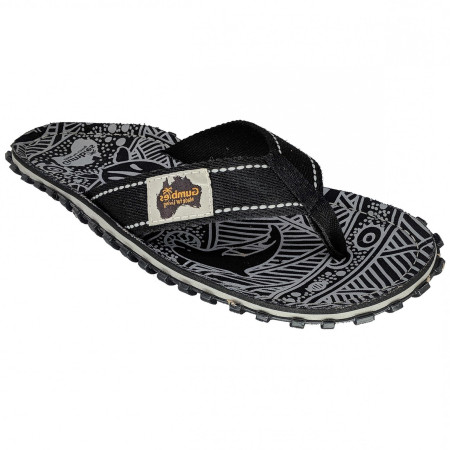 Tongs Gumbies Islander Black Signature vert Black