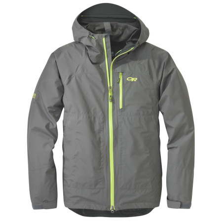 Veste homme Outdoor Research Foray jacket (S18) gris / jaune Pewter/LemonGrass