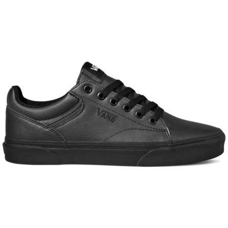 Chaussures homme Vans Mn Seldan (Tumble leather) vert (Tumble) Black/Black