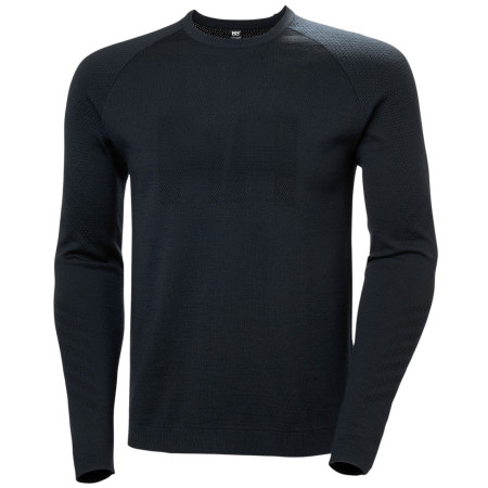 T-shirt fonctionnel homme Helly Hansen Lifa Merino Knitevo Crew noir 990 Black