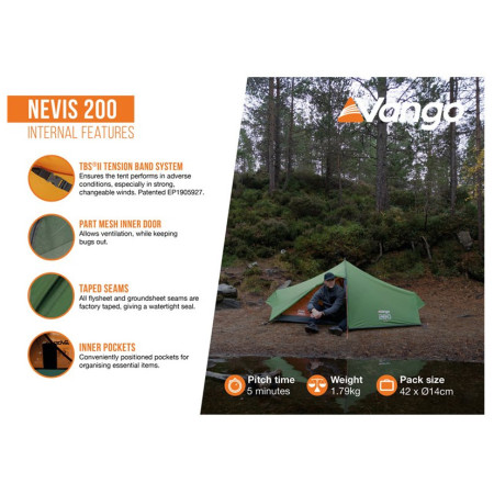 Tente de randonnée Vango Nevis 200