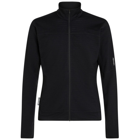 Sweatshirt fonctionnel homme Icebreaker Men Merino Blend 300 RealFleece™ Descender LS Zip noir Black