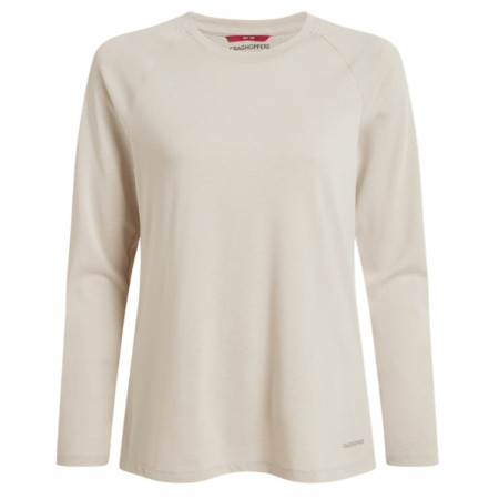 T-shirt femme Craghoppers NosiLife Nour LS T-Shirt beige Oyster Marl