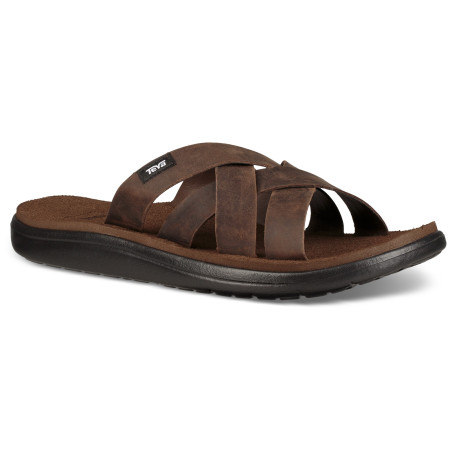 Pantoufles homme Teva M'S Voya Slide Leather brun Carafe