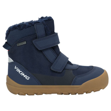 Bottes d'hiver enfant Viking Outdoor Footwear Spruce Barefoot Warm GTX 2V Navy bleu foncé Navy