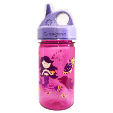 Bouteille enfant Nalgene Grip-n-Gulp 350 ml Sustain rose Purple Mermaid,w/Cover